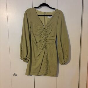 Long Sleeve Olive Dress